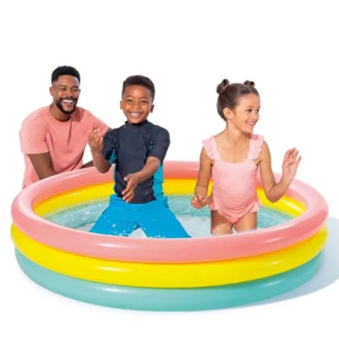 Piscina Gonflabila Copii, Dimensiuni 147 x 33cm, Capacitate 275 Litri, Multicolor [1]