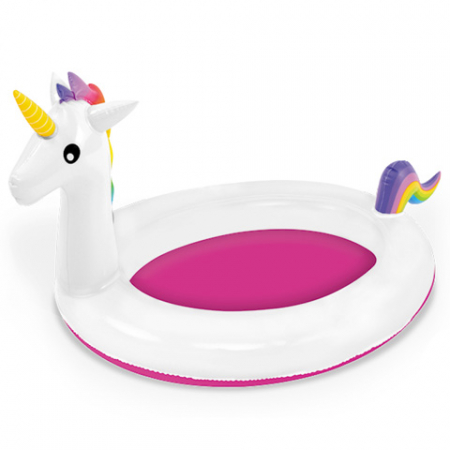 Lichidare stoc - Totul la 9.90 Lei - Piscina Gonflabila Copii, Unicorn, Rotunda, 115 cm
