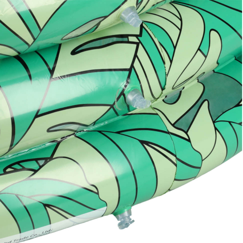 Piscina Gonflabila pentru Copii, Design cu Frunze Exotice, Structura cu 3 Camere de aer, 150 cm [3]