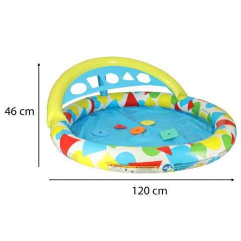 Piscina Gonflabila pentru Copii, din PVC cu 5 Forme din Spuma Incluse, Bubble Pool [1]