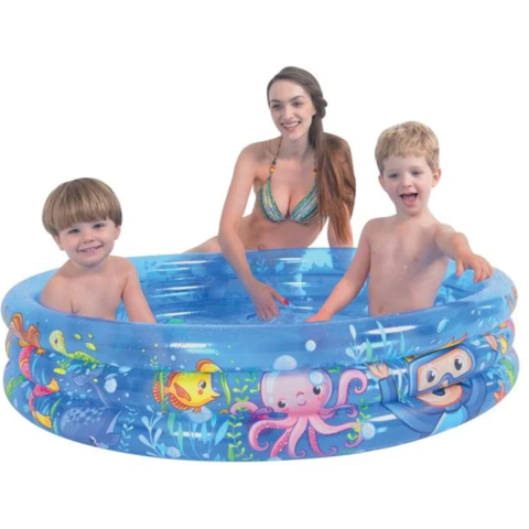 Piscina Gonflabila pentru Copii, Lumea Marina, Dimensiuni 1.20 x 0.24m, Capacitate 165 Litri [1]
