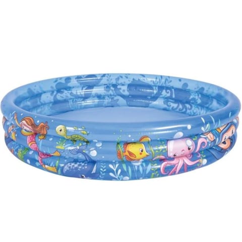 Jucării și Jocuri pentru copii - Piscina Gonflabila pentru Copii, Lumea Marina, Dimensiuni 1.20 x 0.24m, Capacitate 165 Litri