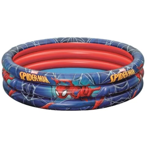 Jucării și Jocuri pentru copii - Piscina Gonflabila pentru Copii, Spiderman, Structura cu 3 Inele, Capacitate 200 Litri