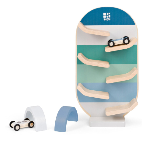 Pista de curse auto din lemn, BS Toys, copii varsta 2-5 ani [3]