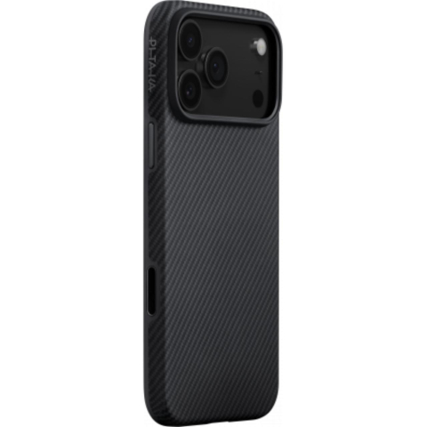 Laptop, Tablete & Telefoane - Pitaka Husa Aramida UltraGuard Magsafe iPhone 17 Pro Max Negru / Gri
