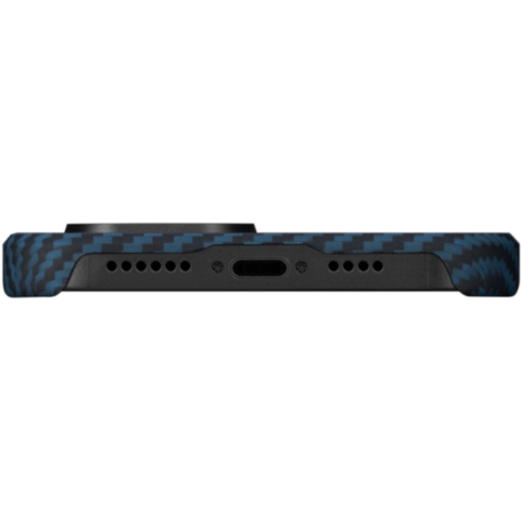 Pitaka Husa MagEZ 3 Aramida 1500D iPhone 14 Plus MagSafe Albastru [3]