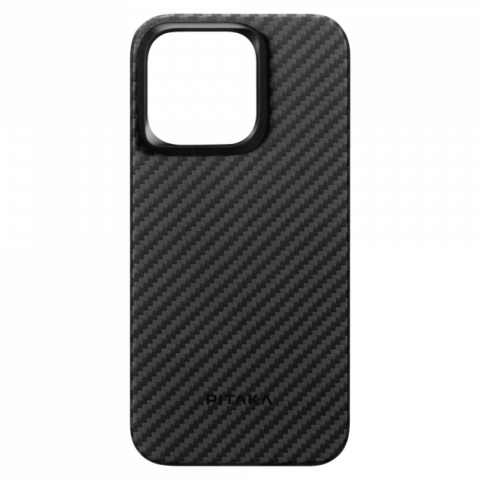 Pitaka Husa MagEZ 4 Aramida 1500D iPhone 15 Plus, MagSafe Negru / Gri [5]