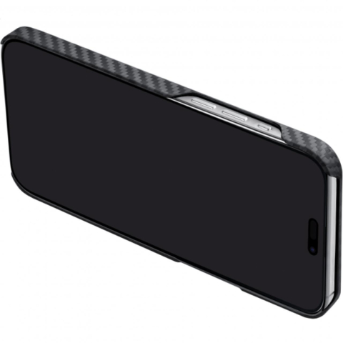 Laptop, Tablete & Telefoane - Pitaka Husa MagEZ 4 Aramida 1500D iPhone 15 Plus, MagSafe Negru / Gri