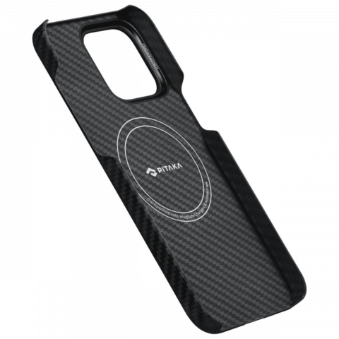 Pitaka Husa MagEZ 4 Aramida 1500D iPhone 15 Plus, MagSafe Negru / Gri [9]