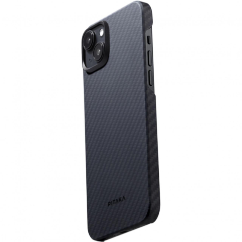 Pitaka Husa MagEZ 4 Aramida 1500D iPhone 15 Plus, MagSafe Negru / Gri [2]