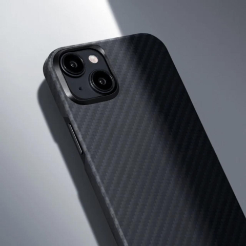 Pitaka Husa MagEZ 4 Aramida 1500D iPhone 15 Plus, MagSafe Negru / Gri [7]