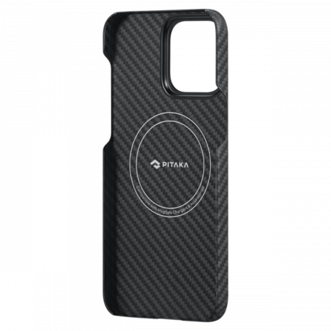 Pitaka Husa MagEZ 4 Aramida 1500D iPhone 15 Plus, MagSafe Negru / Gri [8]