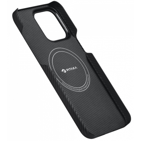 Pitaka Husa MagEZ 4 Aramida 600D iPhone 15 Plus, MagSafe Rhapsody [1]