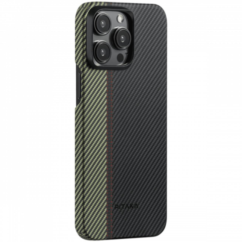 Pitaka Husa MagEZ 4 Aramida 600D iPhone 15 Pro, MagSafe Overture [1]