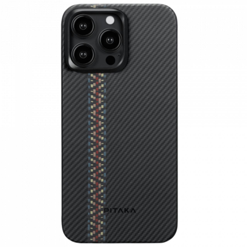 Pitaka Husa MagEZ 4 Aramida 600D iPhone 15 Pro Max, MagSafe Rhapsody [5]
