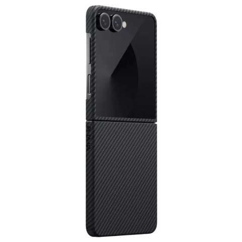 Huse Telefoane - Pitaka Husa MagEZ 7, 600D, Ultra-Slim Aramida Magsafe Samsung Galaxy Z Flip7 Negru / Gri