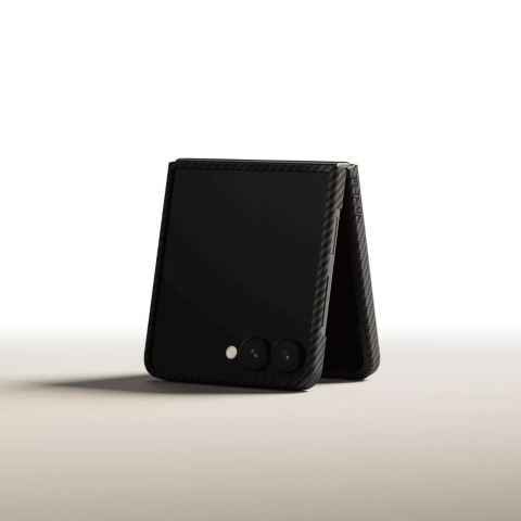 Pitaka Husa MagEZ 7, 600D, Ultra-Slim Aramida Magsafe Samsung Galaxy Z Flip7 Negru / Gri [2]