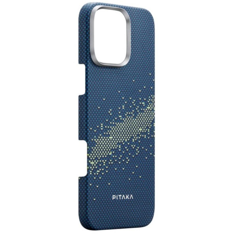 Pitaka Husa Tactile Woven Aramida Magsafe iPhone 16 Pro Max StarPeak Milky Way Galaxy [1]