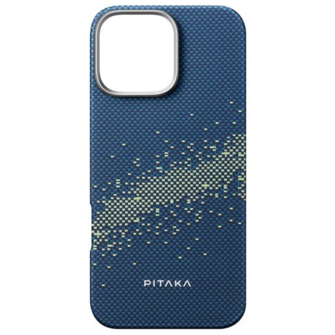 Laptop, Tablete & Telefoane - Pitaka Husa Tactile Woven Aramida Magsafe iPhone 16 Pro Max StarPeak Milky Way Galaxy