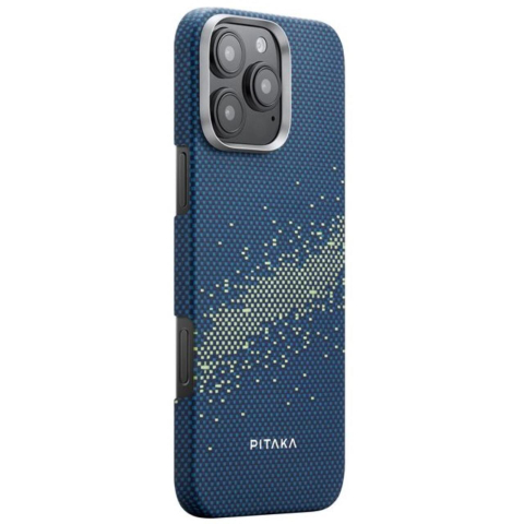Pitaka Husa Tactile Woven Aramida Magsafe iPhone 16 Pro StarPeak Milky Way Galaxy [2]