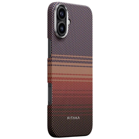 Laptop, Tablete & Telefoane - Pitaka Husa Tactile Woven Aramida Magsafe iPhone 16 Sunset