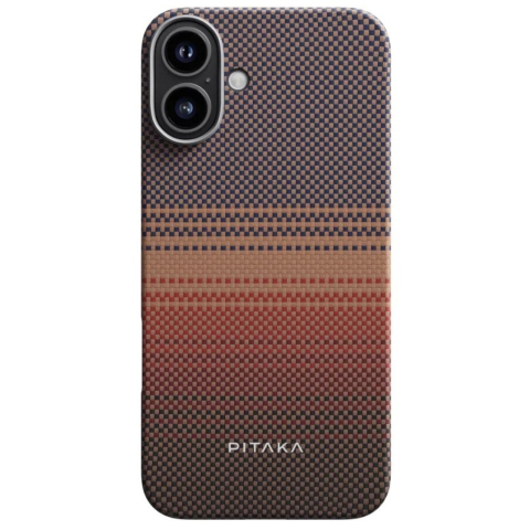 Pitaka Husa Tactile Woven Aramida Magsafe iPhone 16 Sunset [2]
