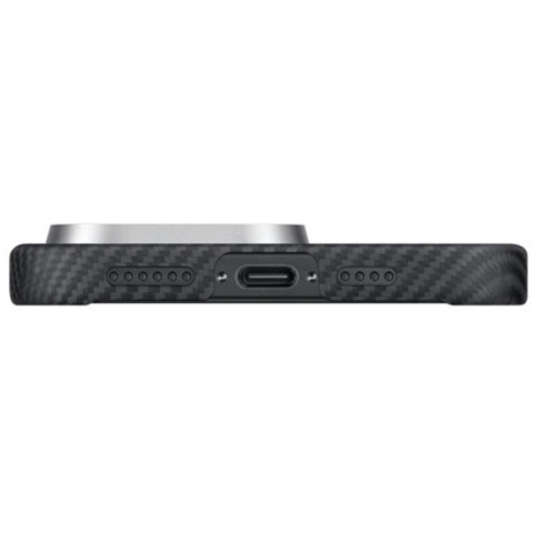 Pitaka Husa Ultra-Slim Aramida Magsafe iPhone 16 Pro Black / Grey [7]