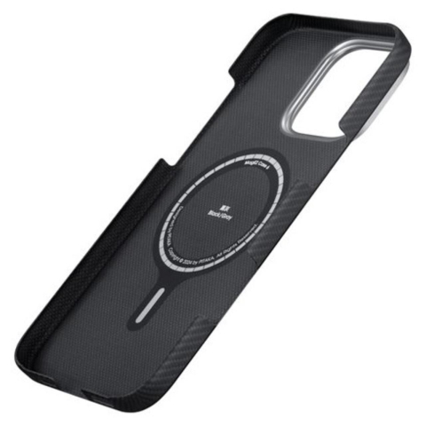 Pitaka Husa Ultra-Slim Aramida Magsafe iPhone 16 Pro Black / Grey [3]