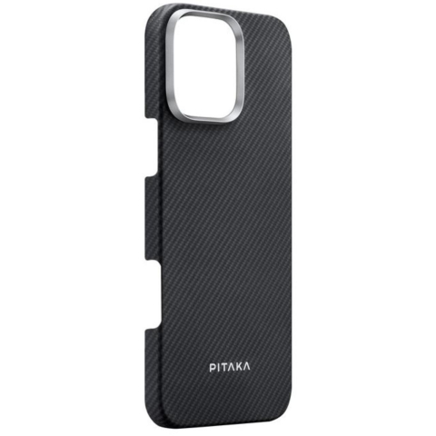 Pitaka Husa Ultra-Slim Aramida Magsafe iPhone 16 Pro Black / Grey [1]