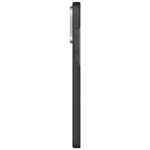Pitaka Husa Ultra-Slim Aramida Magsafe iPhone 16 Pro Black / Grey [4]