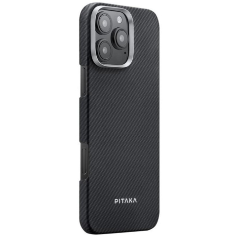 Pitaka Husa Ultra-Slim Aramida Magsafe iPhone 16 Pro Black / Grey [2]