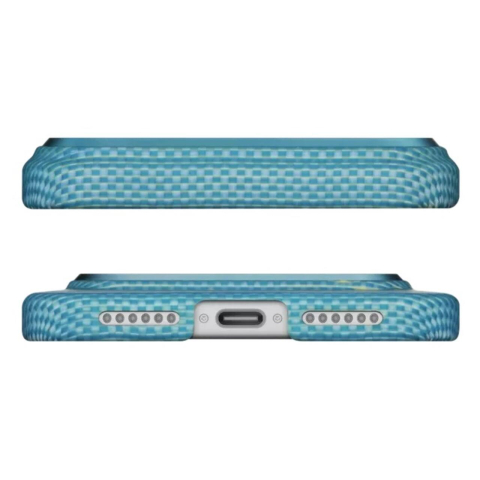 Pitaka Husa Ultra-Slim Aramida Magsafe iPhone 17 Pro Lucid Blue [1]