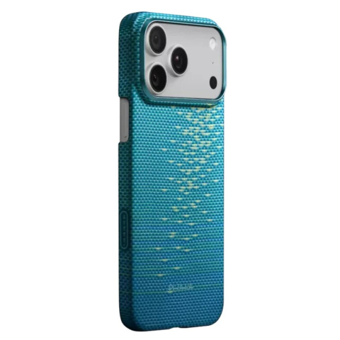 Laptop, Tablete & Telefoane - Pitaka Husa Ultra-Slim Aramida Magsafe iPhone 17 Pro Lucid Blue