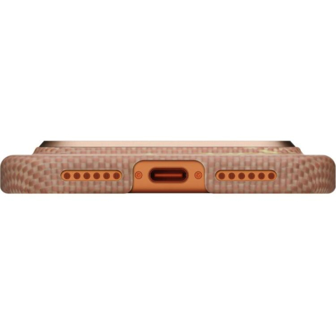 Pitaka Husa Ultra-Slim Aramida Magsafe iPhone 17 Pro Max Golden Glint [5]