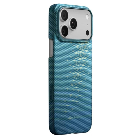 Laptop, Tablete & Telefoane - Pitaka Husa Ultra-Slim Aramida Magsafe iPhone 17 Pro Max Lucid Blue