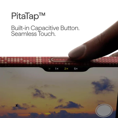 Pitaka Husa Ultra-Slim Aramida Monogram Magsafe iPhone 17 Pro Gold / Red [5]