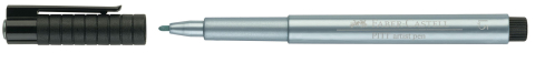 Pitt artist pen albastru metalizat faber-castell [1]
