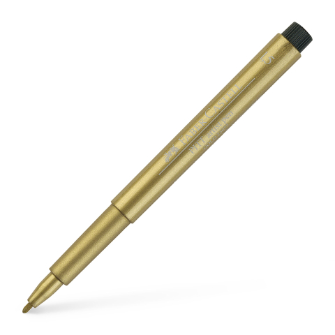 Rechizite Școlare - Pitt artist pen auriu faber-castell