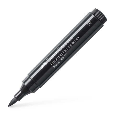 Rechizite Școlare - Pitt artist pen big brush negru faber-castell