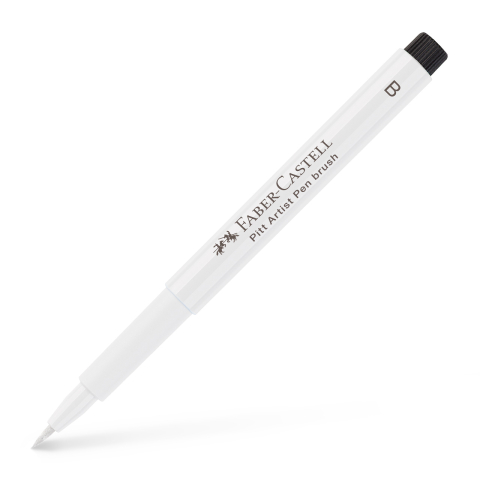 Rechizite Școlare - Pitt artist pen brush alb faber-castell