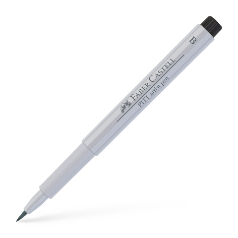 Rechizite Școlare - Pitt artist pen brush gri rece faber-castell