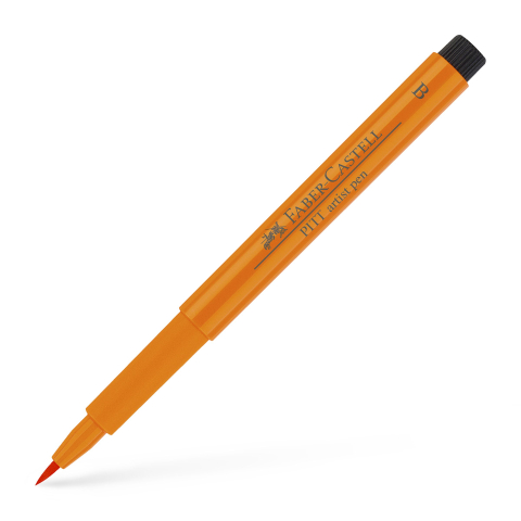 Rechizite Școlare - Pitt artist pen brush portocaliu faber-castell