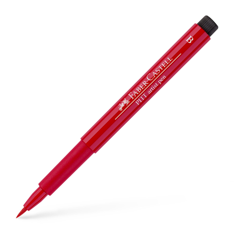 Rechizite Școlare - Pitt artist pen brush rosu deschis faber-castell