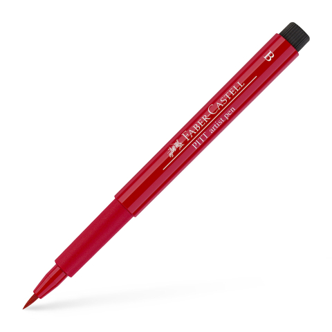 Rechizite Școlare - Pitt artist pen brush rosu purpuriu intens faber-castell
