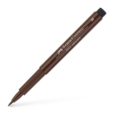 Rechizite Școlare - Pitt artist pen brush sepia faber-castell