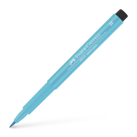 Rechizite Școlare - Pitt artist pen brush turcoaz cobalt deschis faber-castell