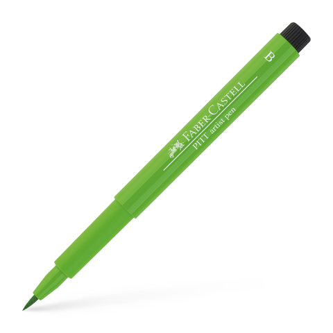 Rechizite Școlare - Pitt artist pen brush verde deschis faber-castell