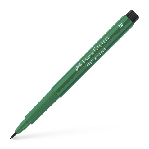Rechizite Școlare - Pitt artist pen brush verde inchis faber-castell