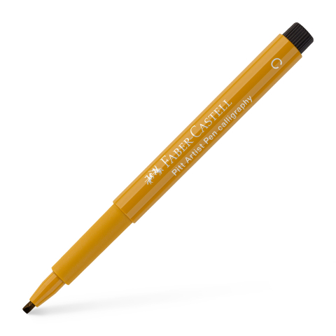Rechizite Școlare - Pitt artist pen caligrafic auriu verzui faber-castell