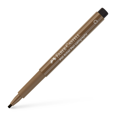 Rechizite Școlare - Pitt artist pen caligrafic maro nougat faber-castell